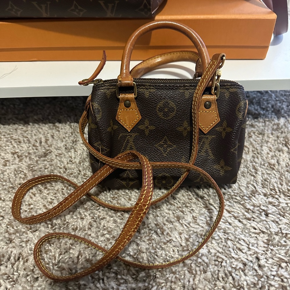 Authentic Louis Vuitton Nano Speedy in Monogram